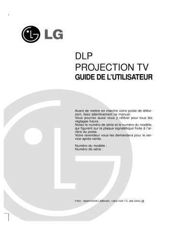 LG RZ-44SZ80DB Manuel du propriétaire | Fixfr