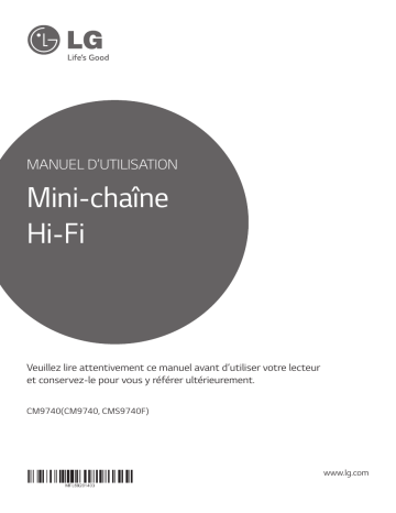 LG LG CM9740 Manuel du propriétaire | Fixfr