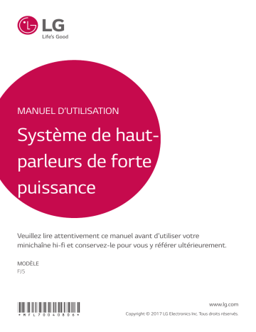 LG LG FJ5 Manuel du propriétaire | Fixfr