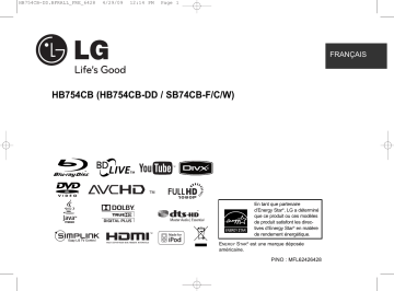 LG LG HB754CB Manuel du propriétaire | Fixfr