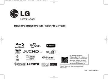 LG HB954PB Manuel du propriétaire | Fixfr