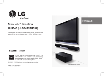 LG HLS34S Manuel du propriétaire | Fixfr