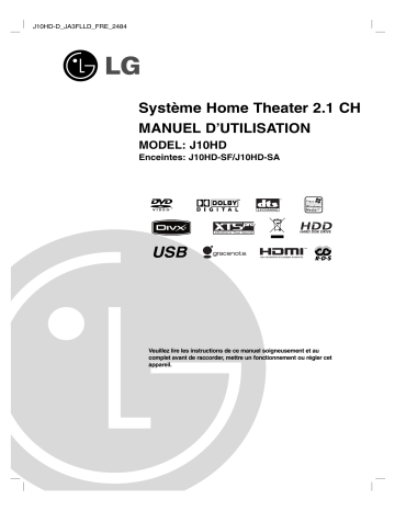 LG LG J10HD Manuel du propriétaire | Fixfr