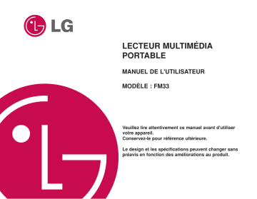 LG MF-FM33S4K | LG MF-FM33S2K Manuel du propriétaire | Fixfr