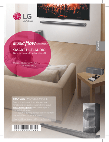 MUSICFLOWHS7 | LG LG LAS750M - HS7 Manuel du propriétaire | Fixfr