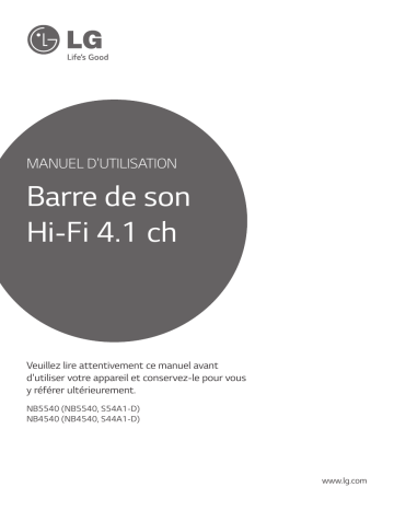 LG LG NB5540 Manuel du propriétaire | Fixfr