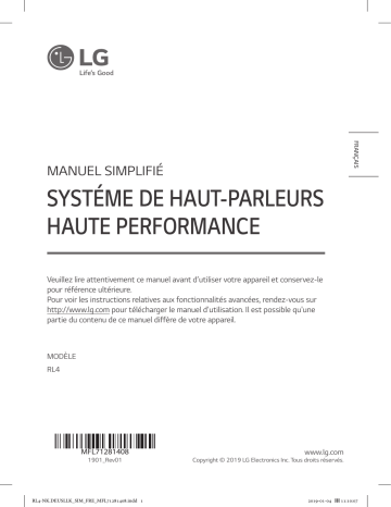 LG LG RL4 Manuel du propriétaire | Fixfr