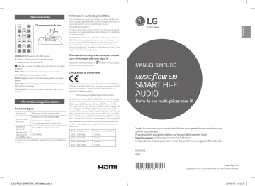 LG SJ9 Manuel du propriétaire | Fixfr