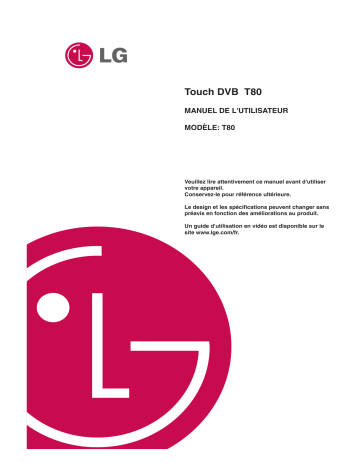 LG T80RVE4K Manuel du propriétaire | Fixfr