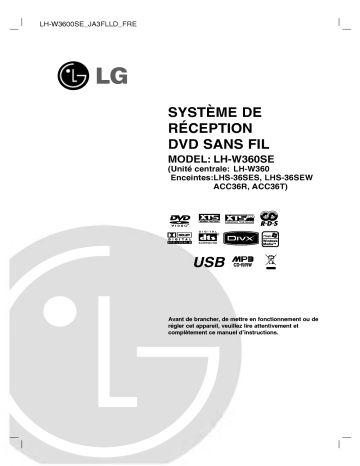 LG LH-W360SE Manuel du propriétaire | Fixfr