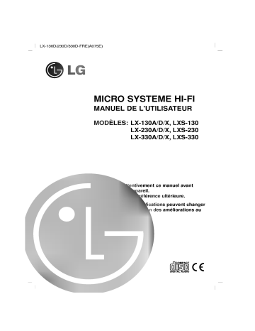 LG LX-130D Manuel du propriétaire | Fixfr