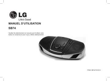 LG SB74 Manuel du propriétaire | Fixfr