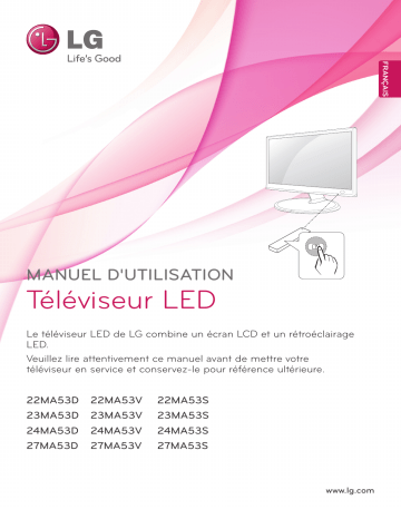 22MA53D-PZ | LG 23MA53D | 23MA53D-PZ | LG 22MA53D | LG 24MA53D-PZ Manuel du propriétaire | Fixfr