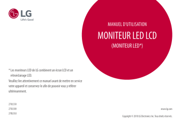 LG LG 27UL500-W Manuel du propriétaire | Fixfr