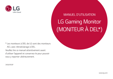 LG LG 34GK950F-B Manuel du propriétaire | Fixfr