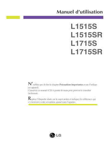 LG L1715S Manuel du propriétaire | Fixfr