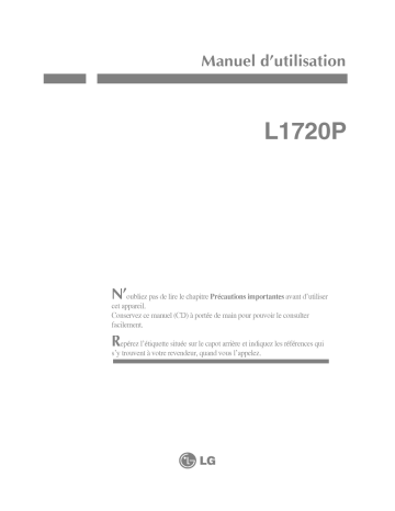 LG L1720P Manuel du propriétaire | Fixfr