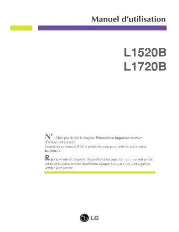 LG L1720B Manuel du propriétaire | Fixfr