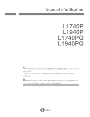 LG L1940P Manuel du propriétaire | Fixfr