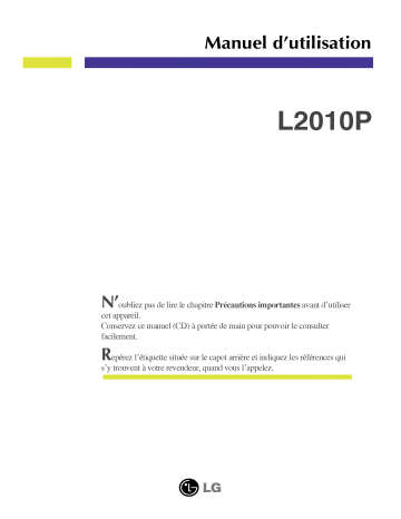 LG L2010B Manuel du propriétaire | Fixfr