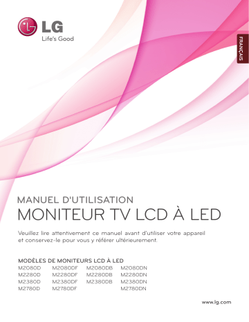 LG M2280DB-PZ | LG M2280D-PZ | LG M2380DF-PZ | LG LG M2080D-PZ Manuel du propriétaire | Fixfr