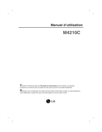 LG M4210C-BAF Manuel du propriétaire | Fixfr