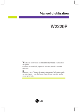 LG W2220P-BF Manuel du propriétaire