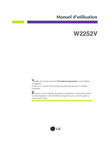 LG W2252V-PF Manuel du propriétaire | Fixfr