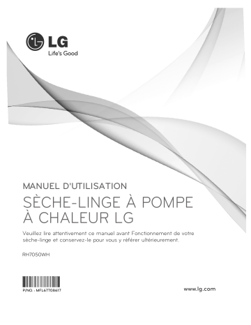 LG LG RH7050WH Manuel du propriétaire | Fixfr