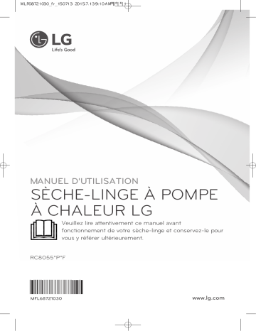 LG RC8055AP2F Manuel du propriétaire | Fixfr