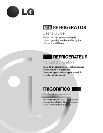 LG GR-L217AVGA Manuel du propriétaire | Fixfr