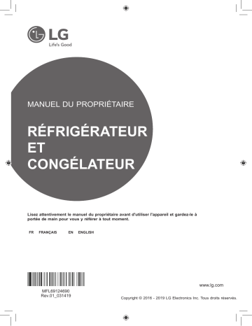 LG LG GSB360BASZ Manuel du propriétaire | Fixfr