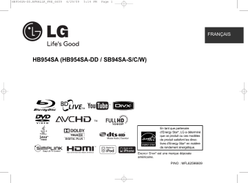 LG HB954SA Manuel du propriétaire | Fixfr