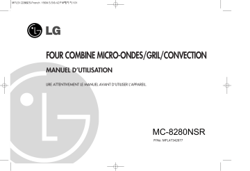 LG MC-8280NSR Manuel du propriétaire | Fixfr