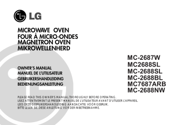 MC-2688NW | LG MC-2687W Manuel du propriétaire | Fixfr