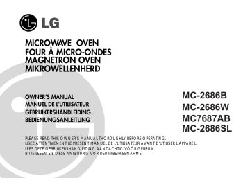 LG MC-2686W Manuel du propriétaire | Fixfr