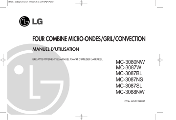 MC-3080NW | LG MC-3088NW Manuel du propriétaire | Fixfr