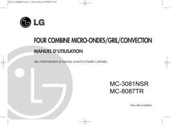 LG MC-3081NSR Manuel du propriétaire | Fixfr