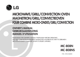 LG MC-808NS Manuel du propriétaire