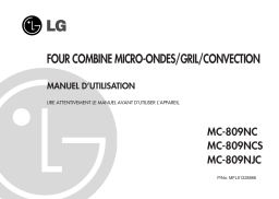 LG MC-809NC Manuel du propriétaire