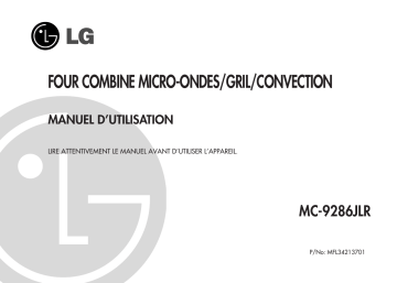 LG MC-9286JLR Manuel du propriétaire | Fixfr