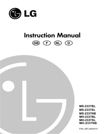 LG MH-2337BL Manuel du propriétaire | Fixfr