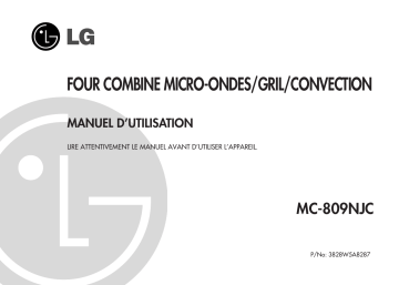 LG MC-809NJC Manuel du propriétaire | Fixfr