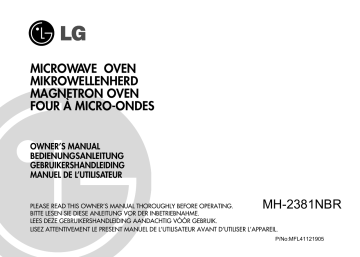 LG MH-2381NBR Manuel du propriétaire | Fixfr