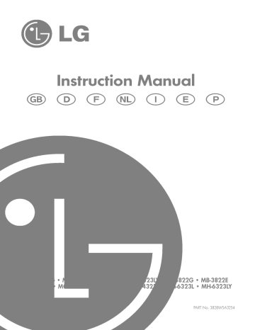 LG MH-6323LY Manuel du propriétaire | Fixfr