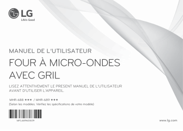 LG MHR-6894MW Manuel du propriétaire | Fixfr