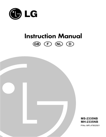 LG MS-2335NB Manuel du propriétaire | Fixfr