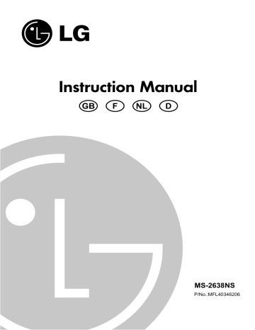 LG MS-2638NS Manuel du propriétaire | Fixfr