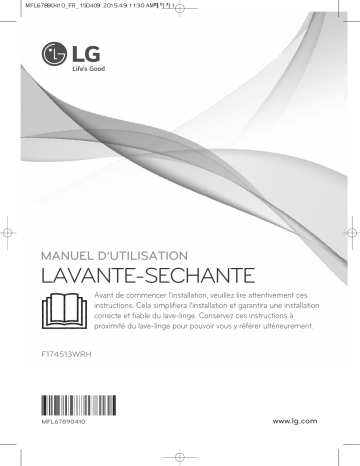 LG LG F174513WRH Manuel du propriétaire | Fixfr