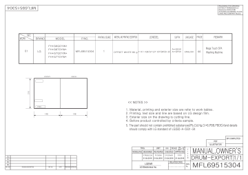 F74G65SLS | LG F84G62WHS | F84G62WHS | F84G65SLS | LG LG F74G62WHS Manuel du propriétaire | Fixfr